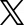 X Logo schwarz